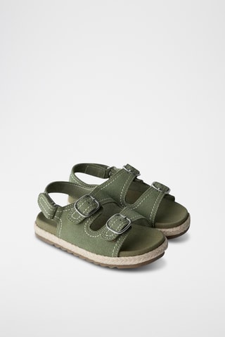 Sandálias em nobuck - Verde