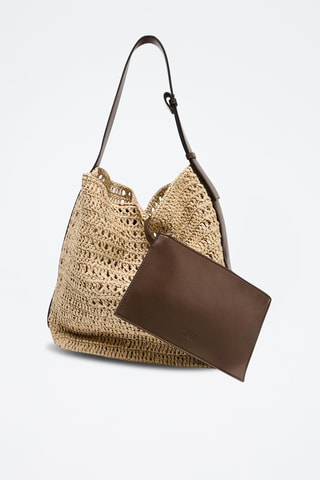 Mala bucket e pochete - Bege