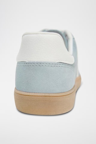 Sapatilhas em nobuck - Azul-celeste