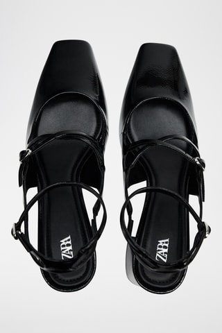 Sapatos de salto envernizados - Preto