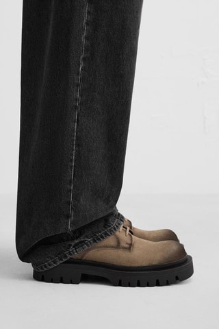 Derbies em nobuck - Castanho