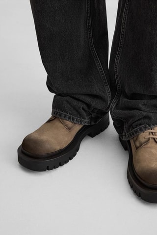 Derbies em nobuck - Castanho