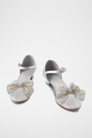 Sandálias de salto- Prateado