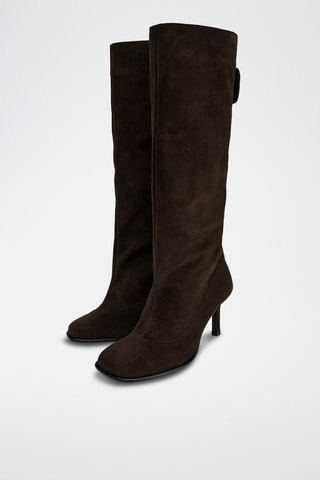 Bottes en nubuck - Marron
