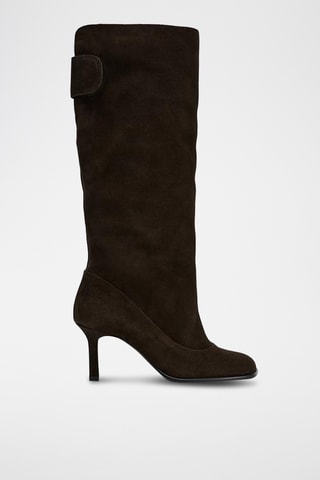 Bottes en nubuck - Marron