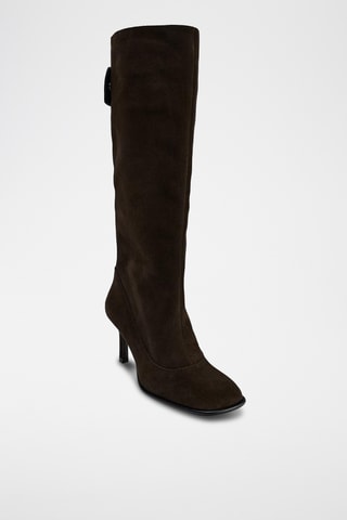 Bottes en nubuck - Marron