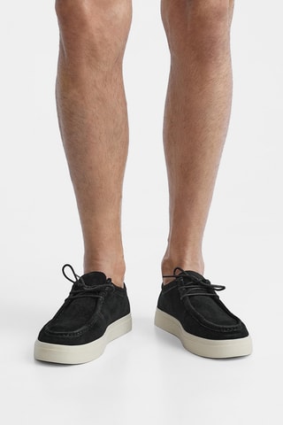 Mocassins em nobuck- Preto