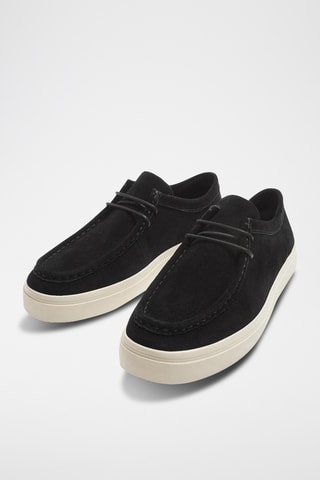 Mocassins em nobuck- Preto