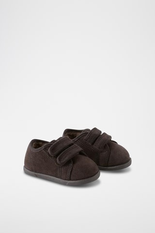 Sapatilhas em nobuck- Castanho