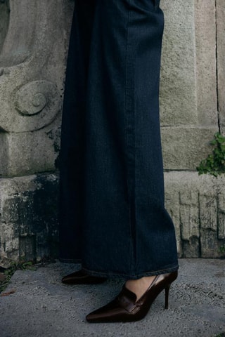 Sapatos de salto em couro - Bordô