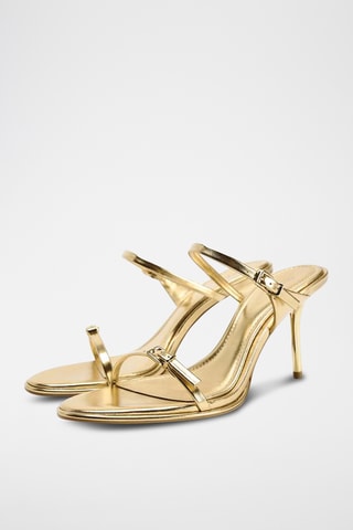 Sandálias de salto- Dourado