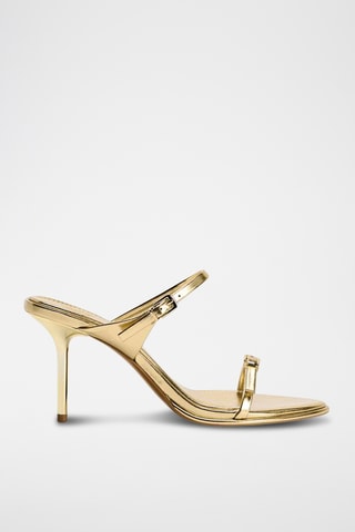 Sandálias de salto- Dourado