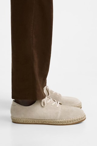 Sapatilhas em nobuck - Cru