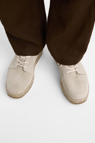 Sapatilhas em nobuck - Cru