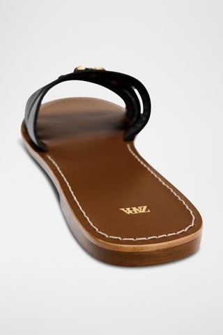 Mules em couro - Preto