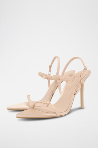 Sandálias de salto- Nude
