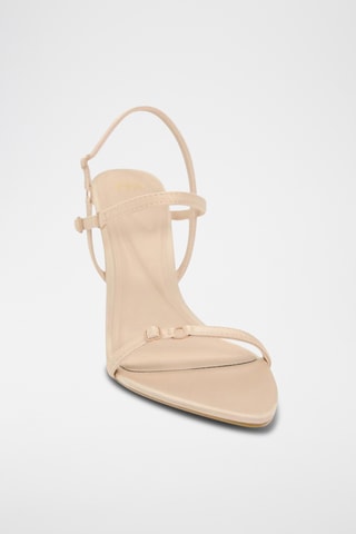 Sandálias de salto- Nude