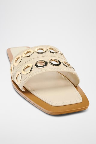 Mules em couro - Branco