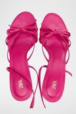 Sandálias de salto- Fúcsia