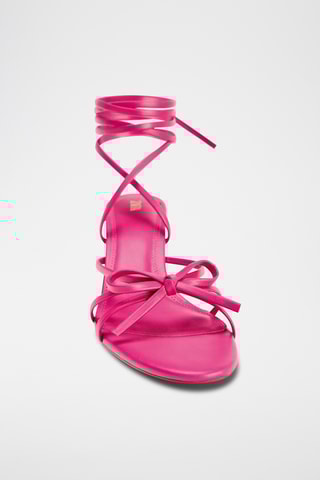 Sandálias de salto- Fúcsia