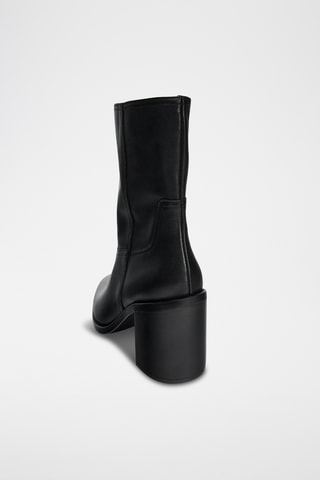 Bottines en cuir - Noir