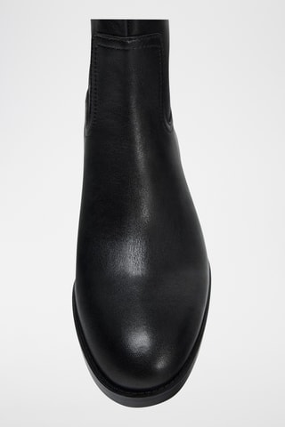 Bottines en cuir - Noir