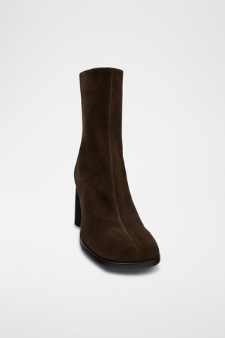 Bottines en nubuck - Marron