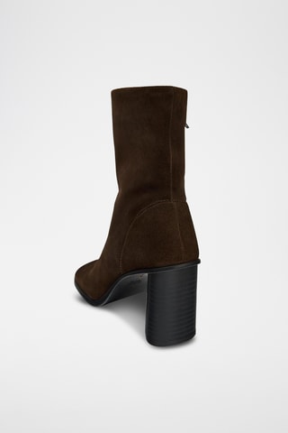 Bottines en nubuck - Marron