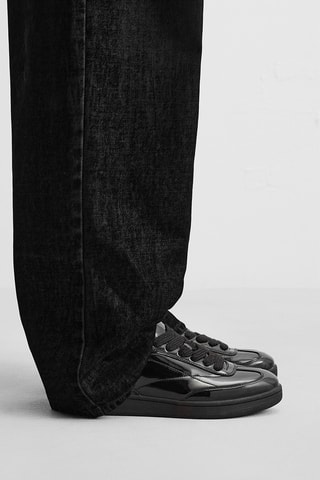 Sapatilhas envernizadas - Preto