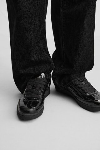 Sapatilhas envernizadas - Preto