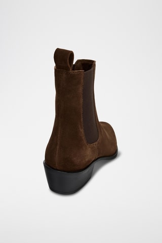Bottines Chelsea en nubuck - Marron
