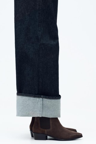 Bottines Chelsea en nubuck - Marron