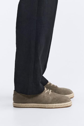 Alpargatas em nobuck - Toupeira