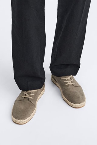 Alpargatas em nobuck - Toupeira