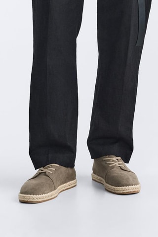 Alpargatas em nobuck - Toupeira