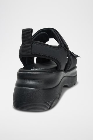 Sandálias com plataforma- Preto