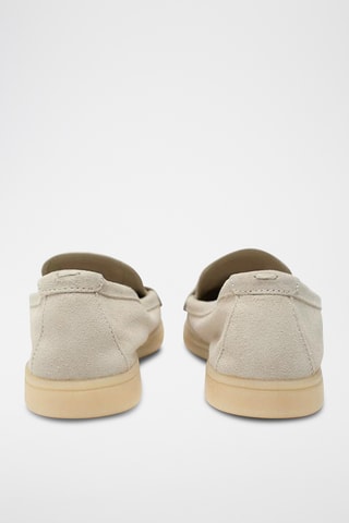 Mocassins em nobuck - Cru