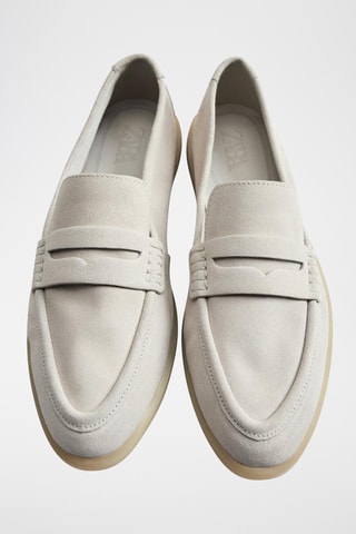 Mocassins em nobuck - Cru