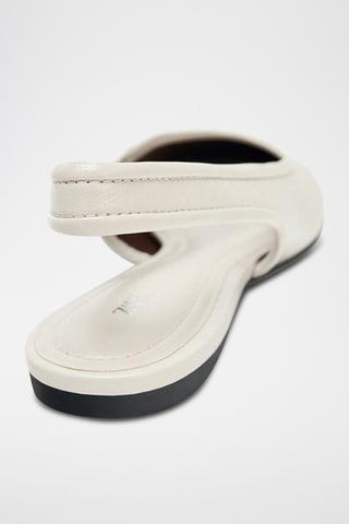 Sandálias em couro - Branco