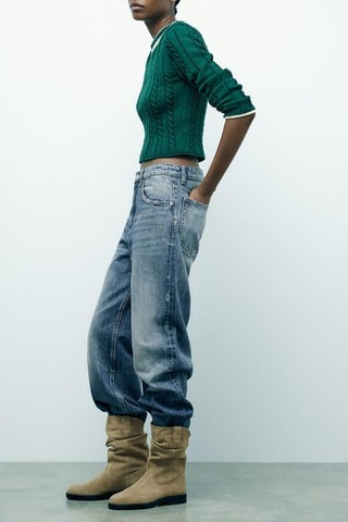 Bottines en nubuck - Marron