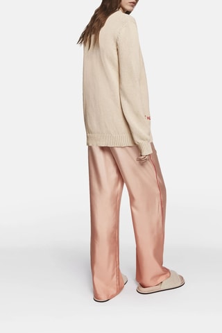 Trui - Zwart, beige en rood