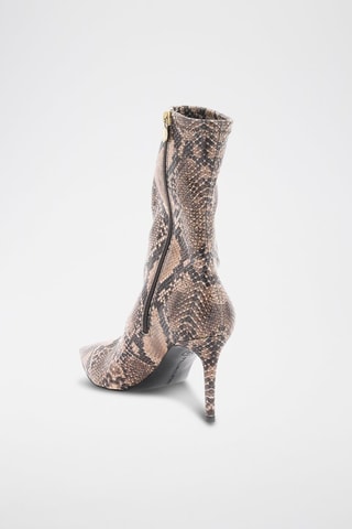 Enkellaarzen - Zwart, beige en bruin