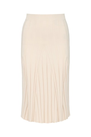 Midi Plooirok - Beige