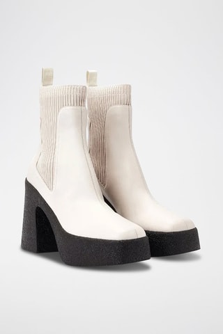 Enkellaarzen - Beige