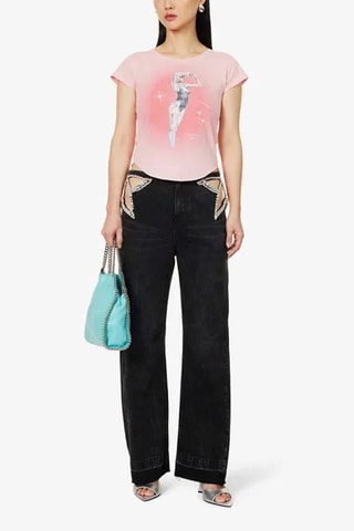 T-shirt - Wit en roze