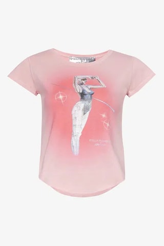 T-shirt - Wit en roze