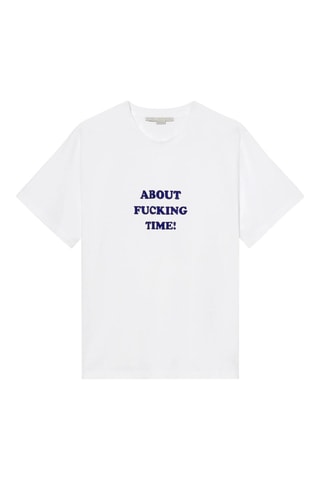 T-shirt - Wit en blauw