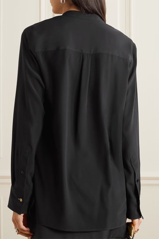 Zijden Blouse - Zwart