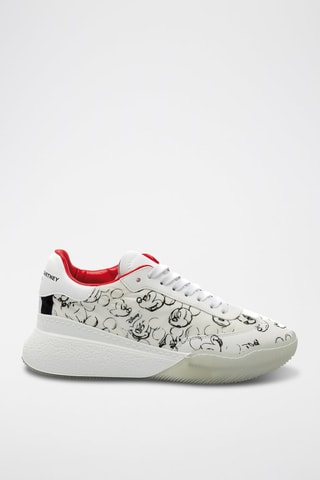 Sneakers - Wit, zwart en zilverkleurig