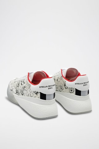 Sneakers - Wit, zwart en zilverkleurig